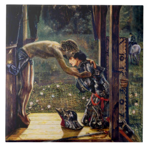 Carreau Le Chevalier Miséricordieux d'Edward Burne-Jones