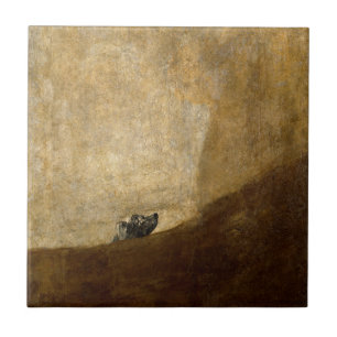 Carreau Le chien (peintures noires) par Francisco Goya