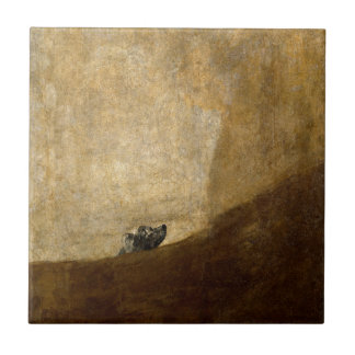 Carreau Le chien (peintures noires) par Francisco Goya