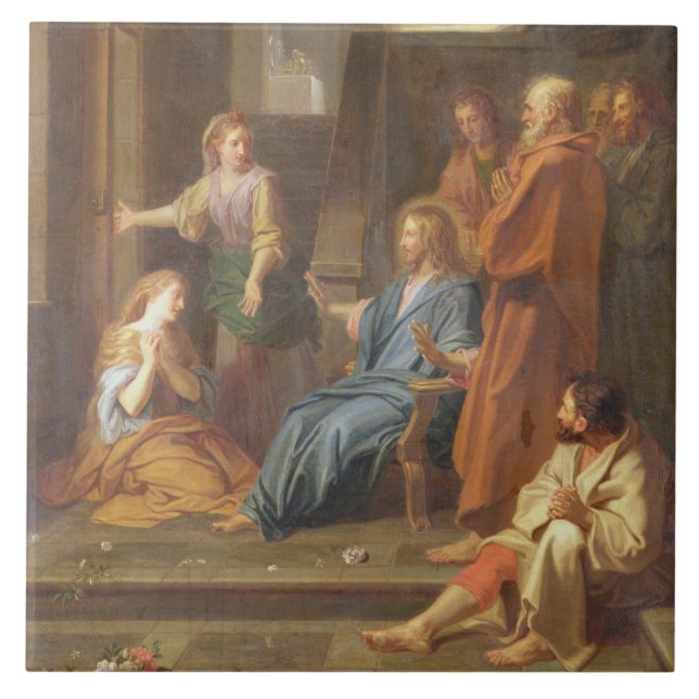 Carreau Le Christ dans la Chambre de Martha et de Mary (Devant)