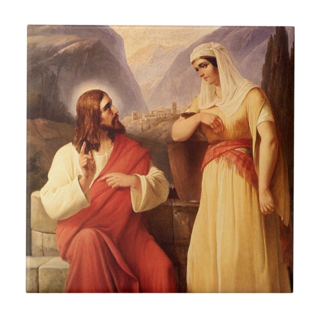 Carreau Le Christ et le Samaritain par Christian Schleisne (Devant)
