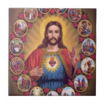 Carreau Le coeur sacré de Jésus<br><div class="desc">Le coeur sacré de Jésus</div>