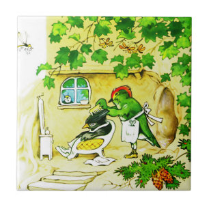 Carreau Le coiffeur d'oiseau
