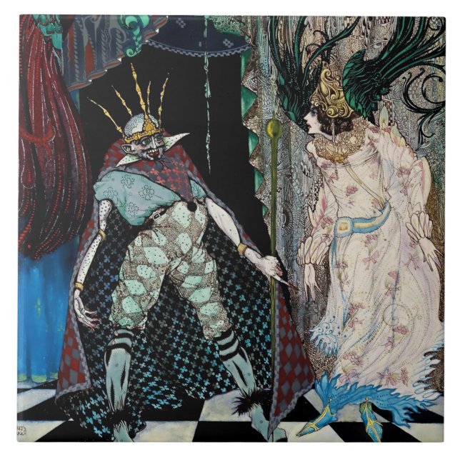 Carreau "Le compagnon de voyage" par Harry Clarke (Devant)