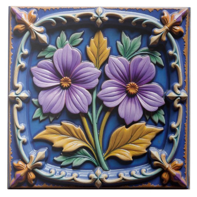 Carreau Le compagnon d'une violette (Devant)