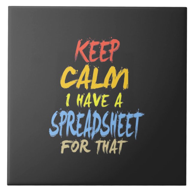 Carreau Le Comptable A Une Feuille De Calcul Pour Cela (Devant)