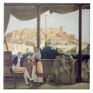 Carreau Le consul français, Monsieur Fauvel, sur la