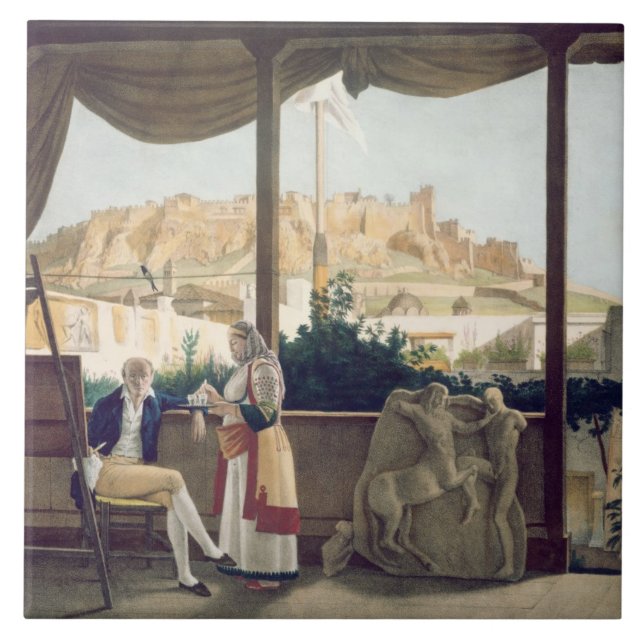 Carreau Le consul français, Monsieur Fauvel, sur la (Devant)