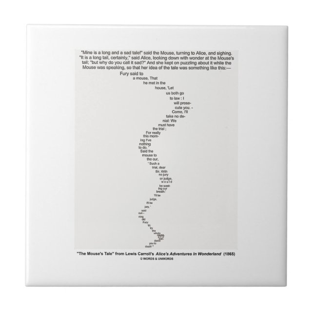 Carreau Le conte de la souris par le pays des merveilles (Devant)