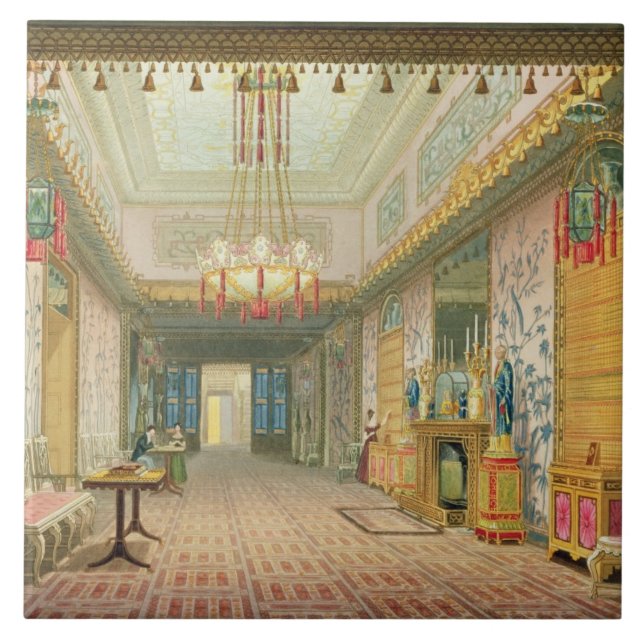 Carreau Le couloir ou la longue galerie dans sa phase (Devant)