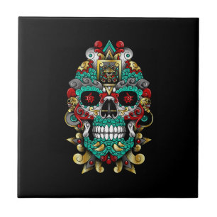 Carreau le crâne mexicain dans l'humeur humaine