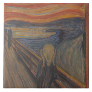 Carreau Le cri de la nature par Edvard Munch 1893