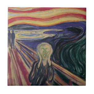 Carreau Le Cri d'Edvard Munch, Expressionnisme Vintage