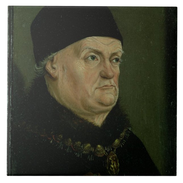 Carreau Le diptyque de Matheron : portrait de Rene I le (Devant)