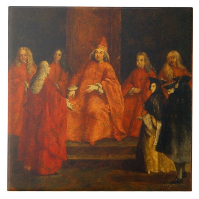 Carreau Le doge Grimani sur son trône (Devant)