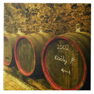 Carreau Le domaine de Kiralyudvar : fûts avec du vin de To