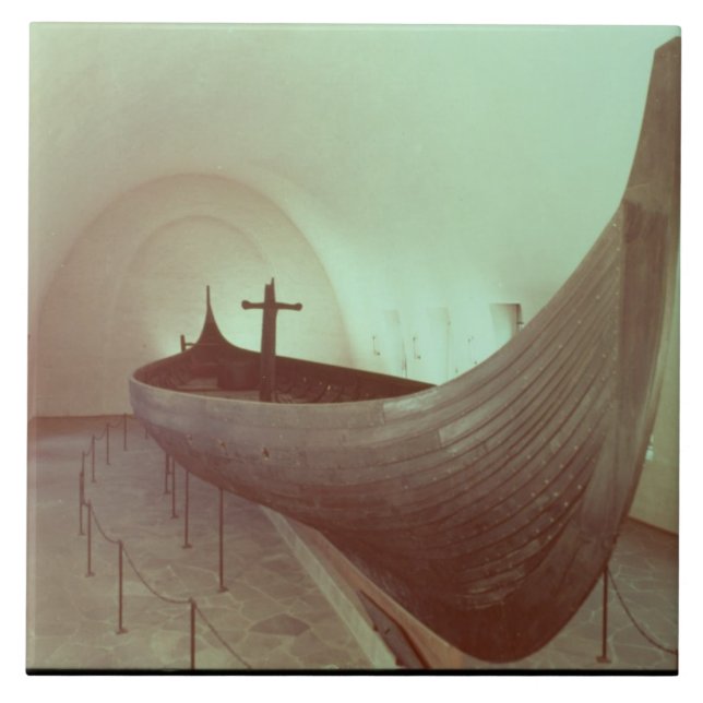 Carreau Le drakkar de Gokstad (bois) (Devant)