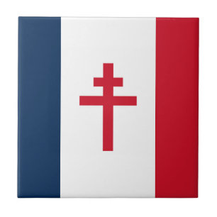 Carreau Le drapeau de la résistance française Symbole de l
