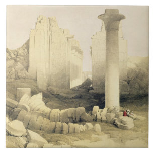 Carreau Le Dromos ou le Hall central du grand temple de