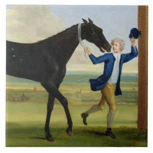 Carreau Le duc du "gentil noir" de Rutland, c.1720 (huile
