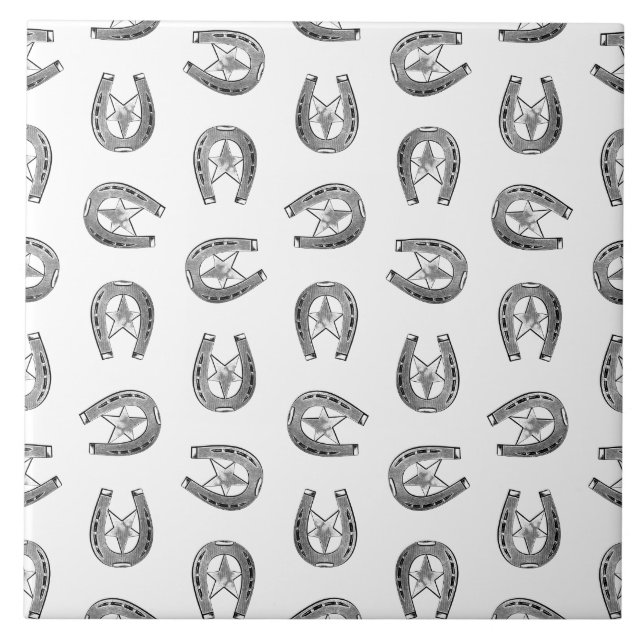 Carreau Le fer à cheval de l'antiquité avec la couleur Mot (Devant)