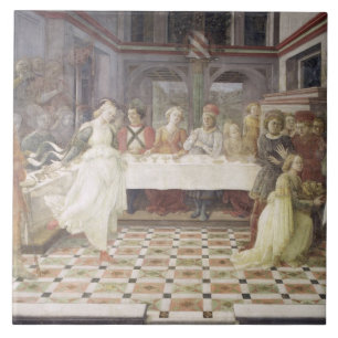 Carreau Le festin de Herod (fresque) (voyez également
