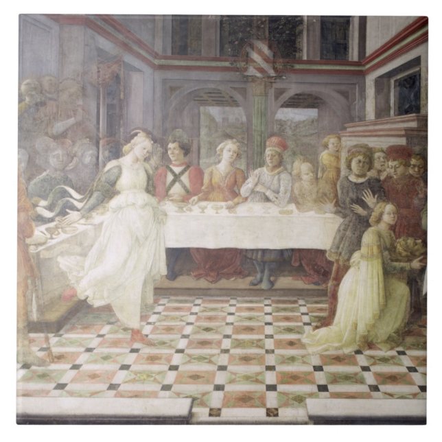 Carreau Le festin de Herod (fresque) (voyez également (Devant)