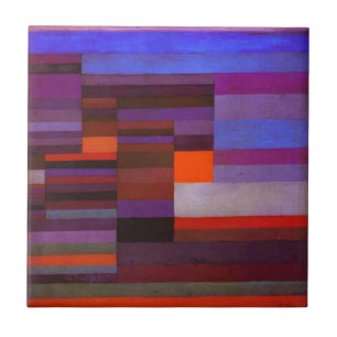 Carreau Le feu de Paul Klee dans la mosaïque du soir