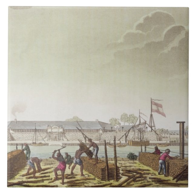 Carreau Le fort à Batavia avec les enregistreurs (Devant)