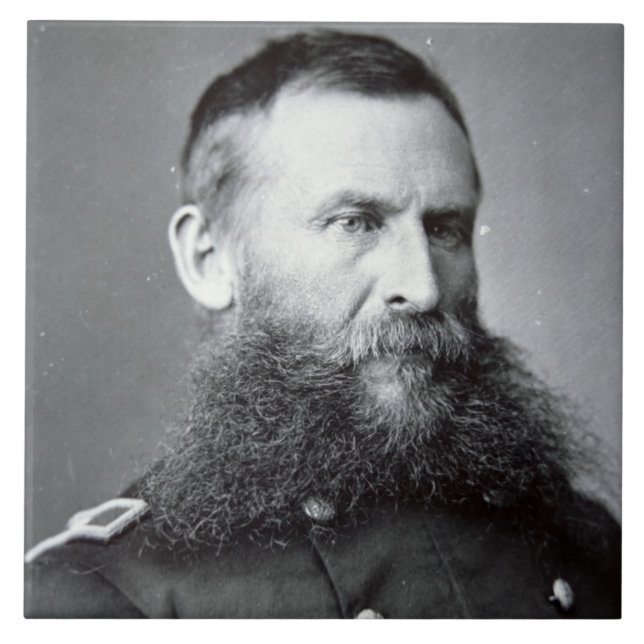 Carreau Le Général George Crook (photo de b/w) (Devant)