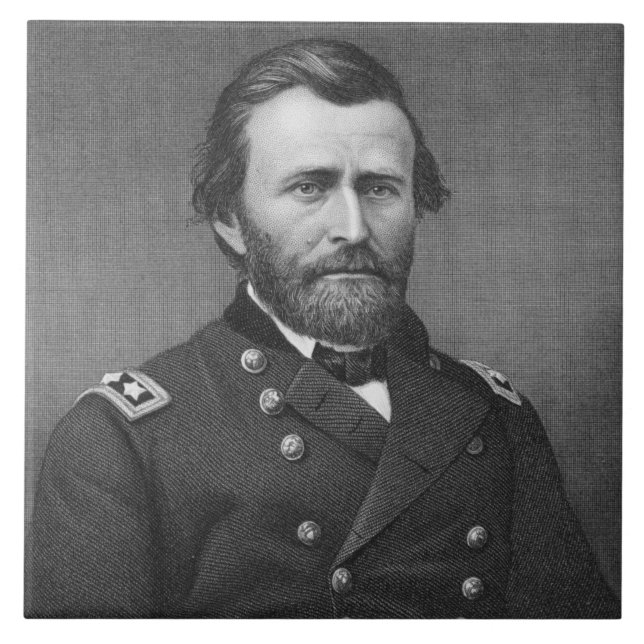 Carreau Le Général Ulysse Simpson Grant, gravé après le DA (Devant)