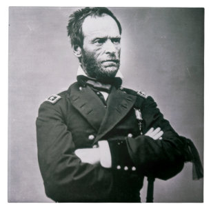 Carreau Le Général William T. Sherman (1820-91) (photo d