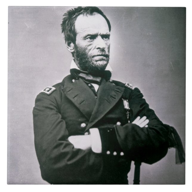 Carreau Le Général William T. Sherman (1820-91) (photo de (Devant)