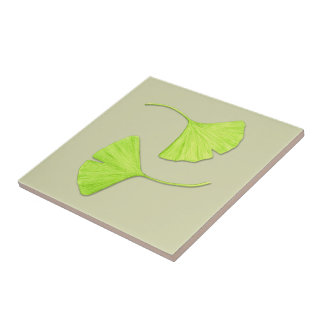 Carreau Le Ginkgo laisse à la tuile | d'art de nature la