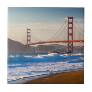Carreau Le Golden Gate Bridge depuis Baker Beach
