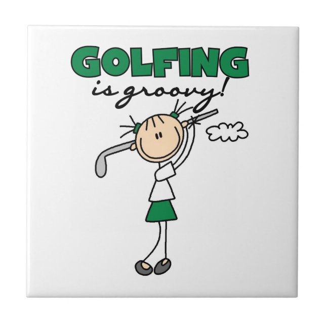 Carreau Le golf est super (Devant)