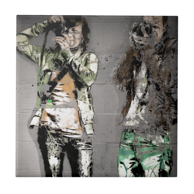 Carreau Le graffiti du photographe (Devant)