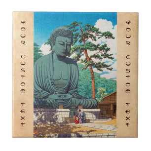 Carreau Le Grand Bouddha de Kamakura Hasui Kawase hanga