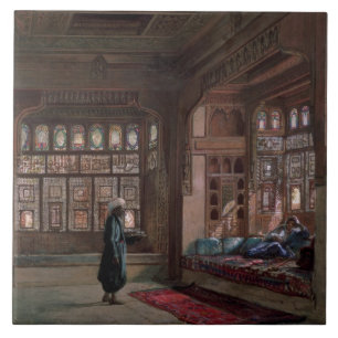 Carreau Le harem de cheik Sadat, le Caire, 1870