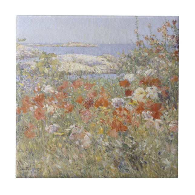 Carreau Le Jardin de Celia Thaxter par Frederick Childe Ha (Devant)