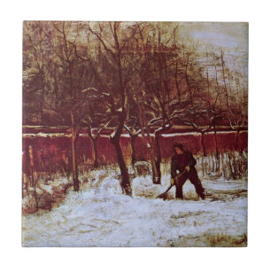 Carreau Le jardin du presbytère à Nuenen par Vincent van G