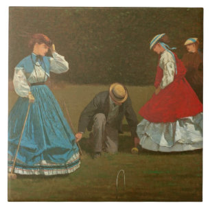 Carreau Le jeu de croquet, 1866 (huile sur la toile)