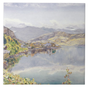 Carreau Le lac de la luzerne, bâti Pilatus dans la
