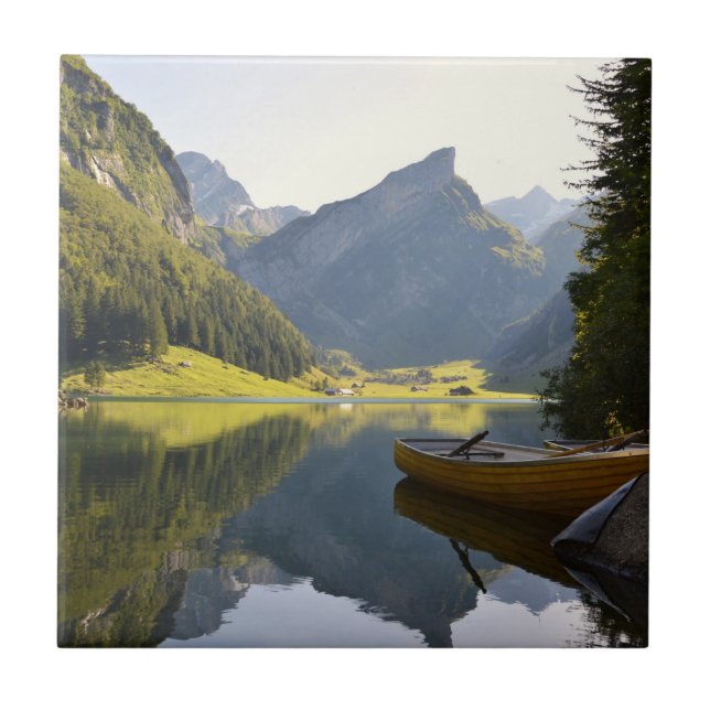 Carreau Le lac des Alpes en Suisse (Devant)