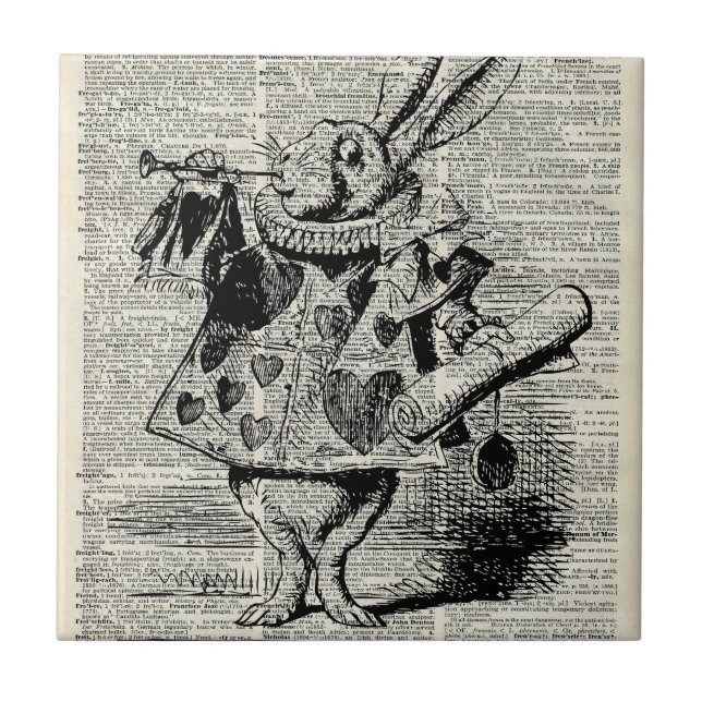 Carreau Le lapin de Whitte (Devant)