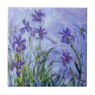 Carreau Le lilas de Monet irise la tuile
