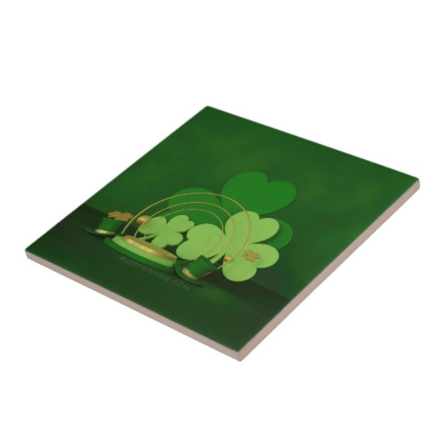 Carreau Le lutin du thème de la Saint-Patrick de SlipperyJ (Côté)