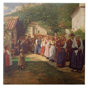 Carreau Le mariage d'or (huile sur la toile)