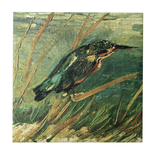 Carreau Le martin-pêcheur par Vincent van Gogh (Devant)