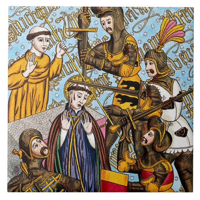 Carreau Le Martyre de Thomas Becket (M 031) (Devant)
